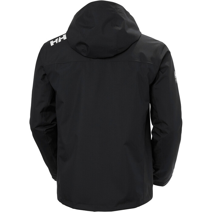 2024 Helly Hansen Mens Crew Hooded Midlayer Sailing Jacket 2.0 34442 - Black